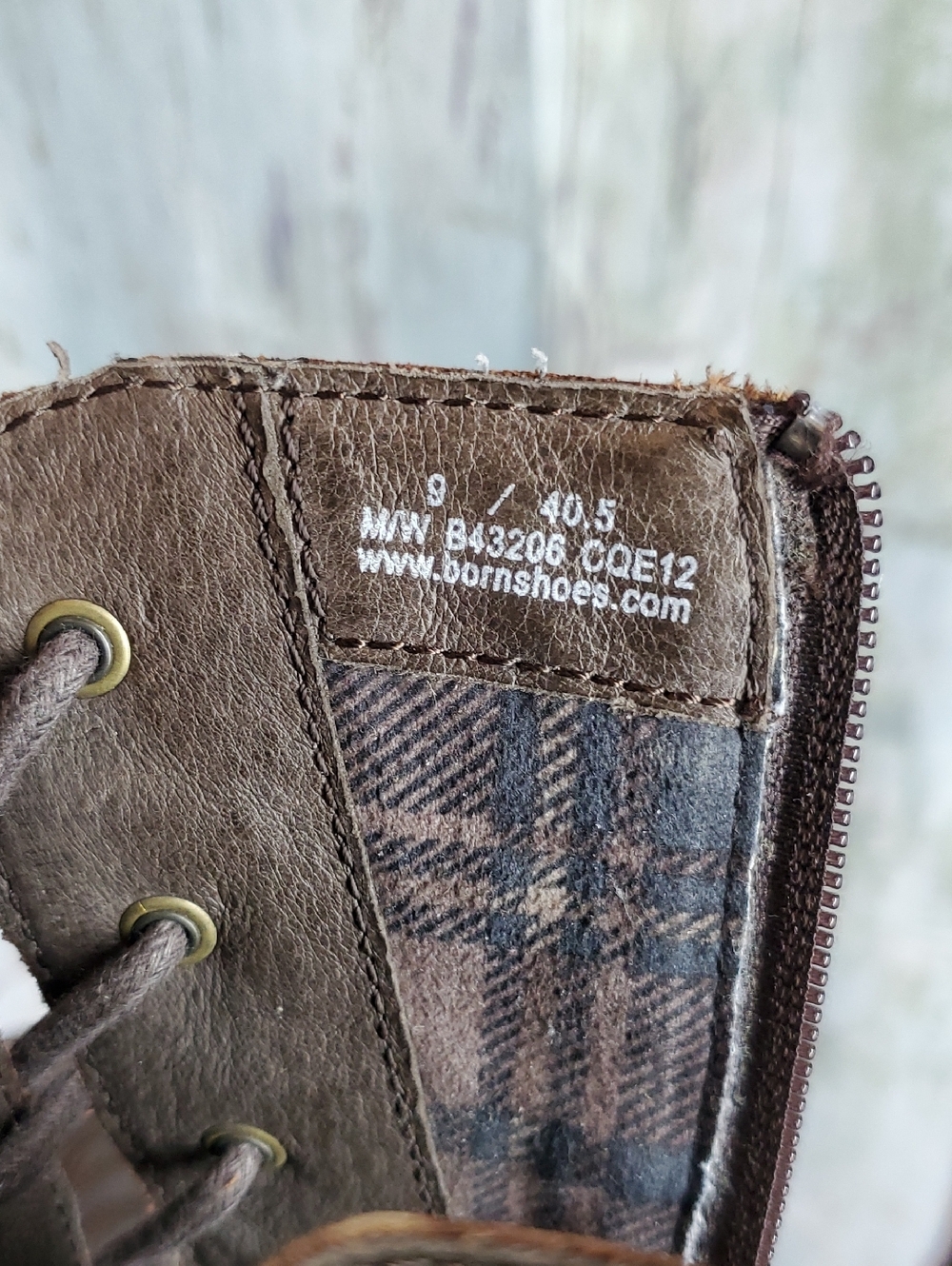 Born Mid Calf Boots 9 Brown Leather Wingtip Leonis Brogue Oxford - Picture 6 of 10
